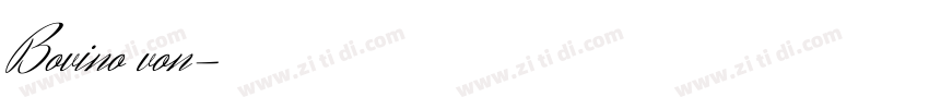Bovino von字体转换